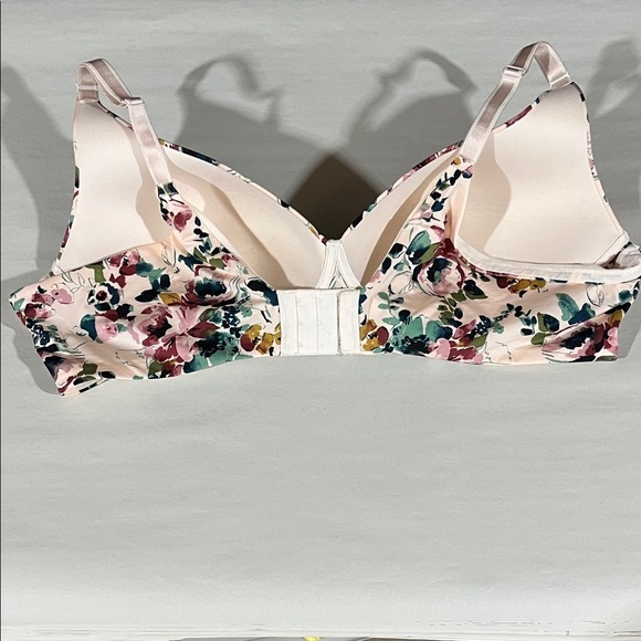 Torrid Curve 360 Back Smoothing Lightly Lined Deep V Plunge Bra Floral 44B - Picture 6 of 8